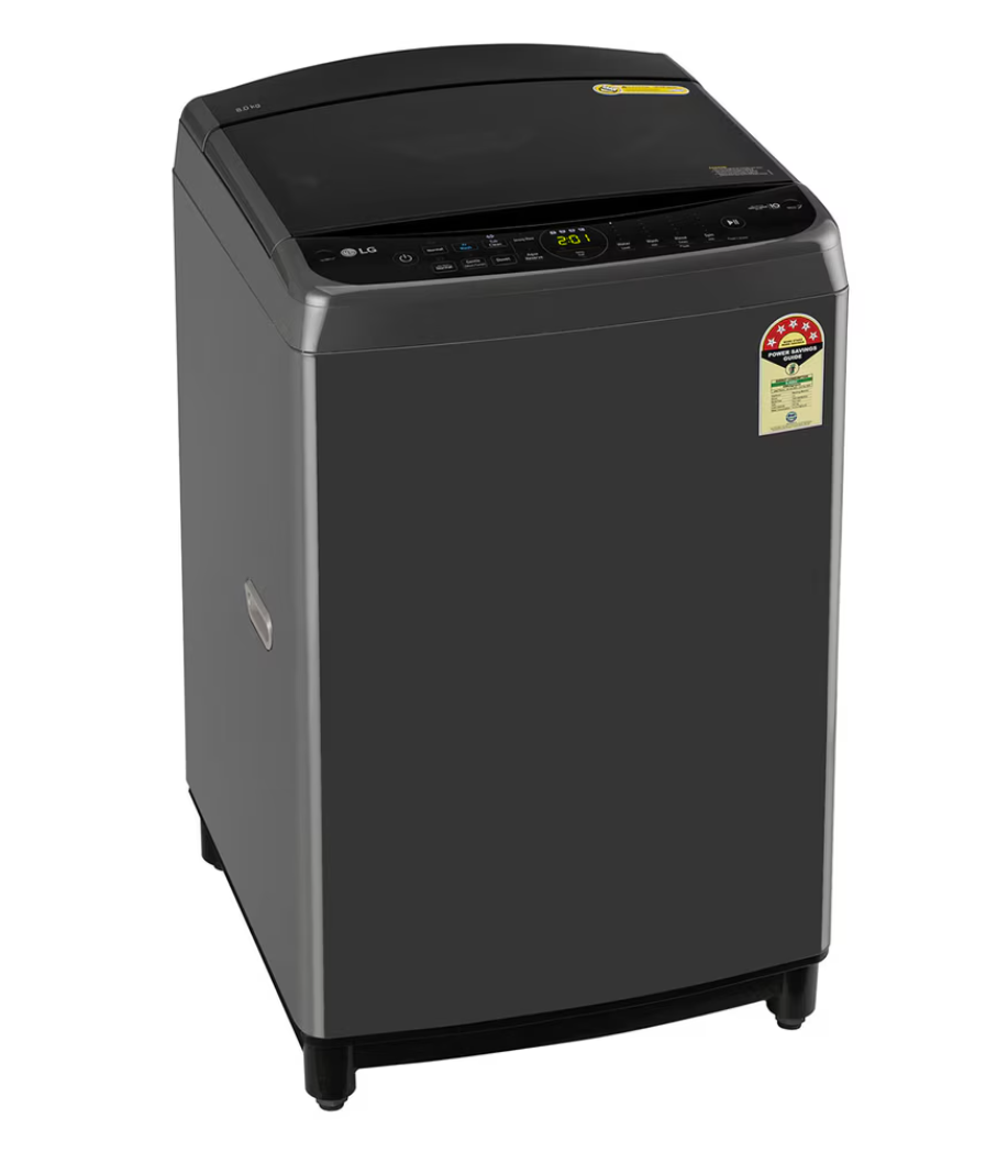Buy LG 8Kg 5 star THD08NPM Middle Black Top Load Washing Machine - Vasanth & Co